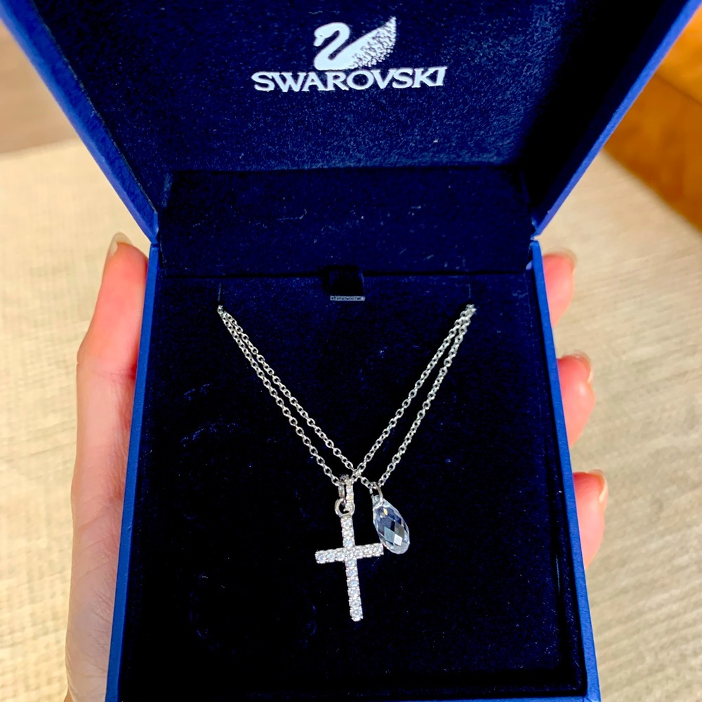 Swarovski Crystal Cross Necklace